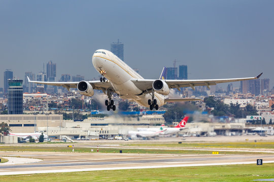 Saudi Arabian Airlines Airbus A330 Airplane Beirut Airport