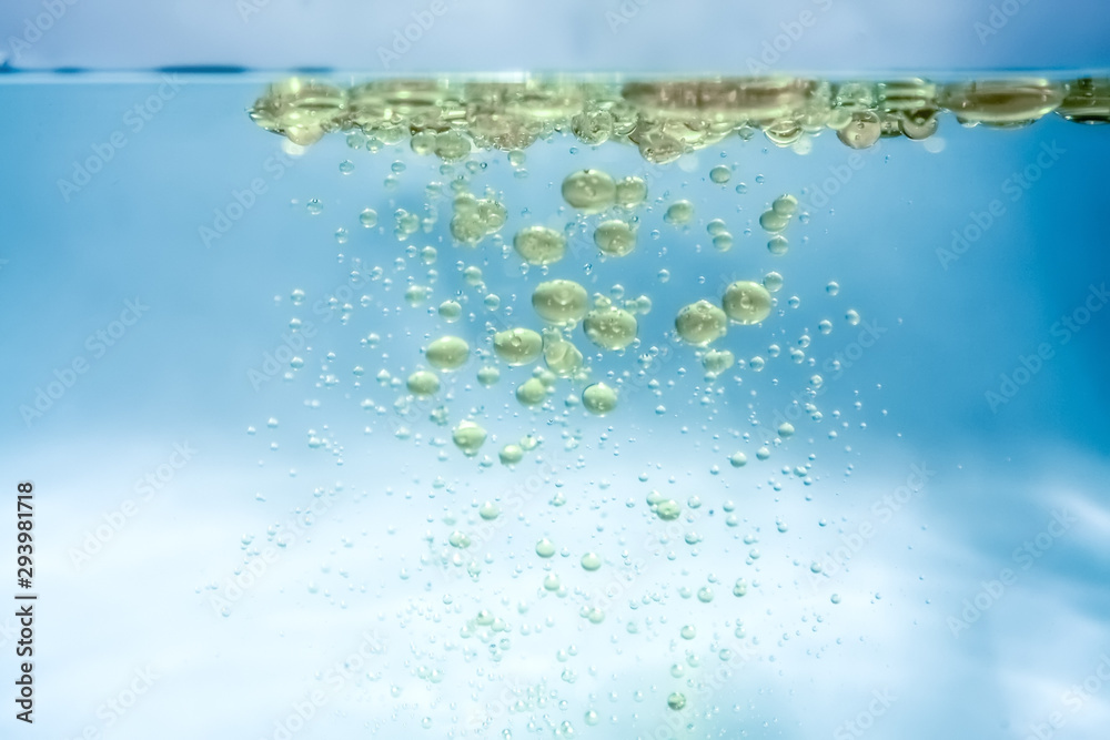 Canvas Prints water oil bubbles background