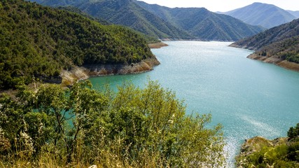 beautiful kozjak lake in northern macedonia