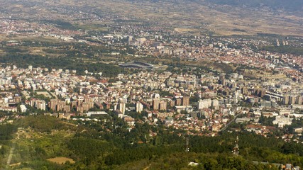 Obraz premium scenic view over macedonians capitol skopje