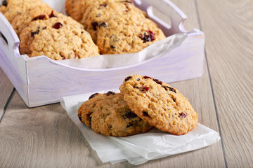 Cranberry oatmeal cookies