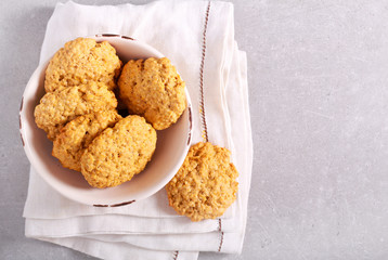 Pumpkin oatmeal cookies