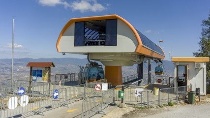 cable car station on Vodvodo Hill in Skopje