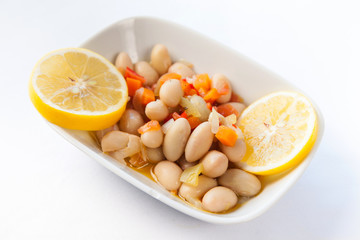 turkish and greek cusine appetizers with olive oil