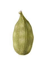 Cardamom pod isolated on white