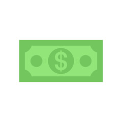 Dollar bill icon. isolated on white background