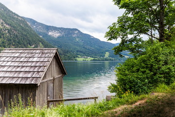 Lake Grundlsee. Summer evening. Austria.