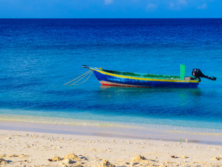 Fisherman boat in Ukulhas, Maldives