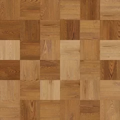 Behang Hout textuur muur Naadloze hout parketstructuur schaken lichtbruin