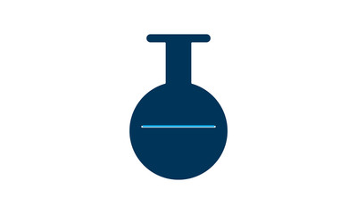 Laboratory flask icon for experiments