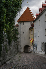 streets of Estonia, old town in Tallinn