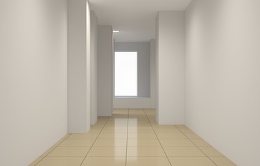 empty pavilion, interior visualization, 3D illustration