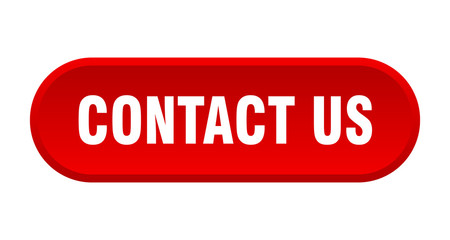 contact us button. contact us rounded red sign. contact us