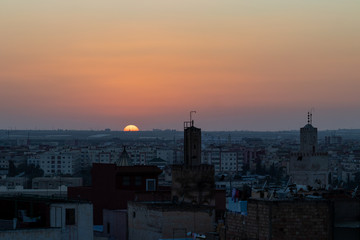 Sunset over Meknes