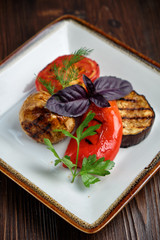 Grilled vegetables. catering menu