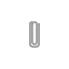 Attachment icon. Clip sign