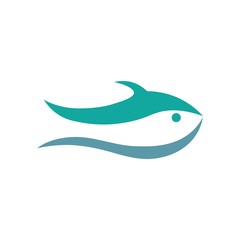 fish logo vector