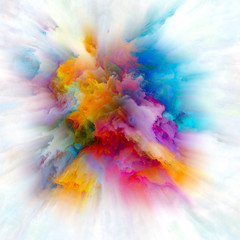 Fototapeta premium Virtual Color Splash Explosion