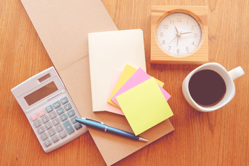 note paper with vintage colour style