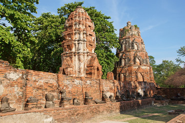 Fototapeta na wymiar Wat Mahathat temple, Sukhothai Historical Park, Thailand 