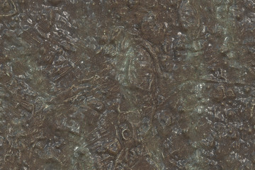 Oxidized material - environmental impact, metallic pattern