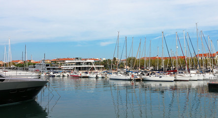 Fototapeta premium Boats in the port of Saint Raphael - French Riviera