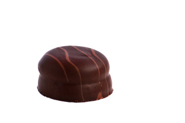 Chocolate candy isolated on white background,photo