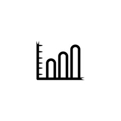 Chart icon. Finance report symbol