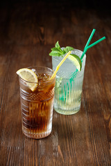 Different Lemonade. Restaurant menu