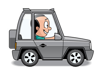 Driving the off-road car © carbou