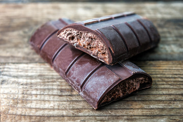 two delicious chocolate bars