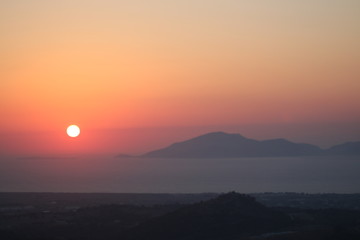 Obraz premium sunrise-sunset in the Aegean