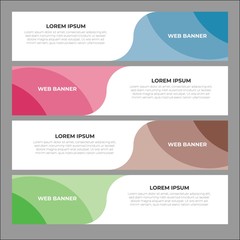 Abstract Creative and Modern Banner Background Design Template. For Website, Social media and banner