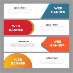 Abstract Creative and Modern Banner Background Design Template. For Website, Social media and banner