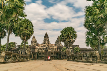 Angkor Wat temple at the dawn, Unesco world heritage, Siem Reap, Cambodia 