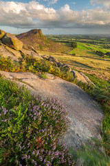 The Roaches at Summer Sunset in Peak District
