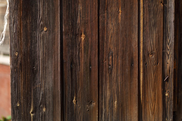 Naklejka premium an old plank surface taken on a Sunny autumn day