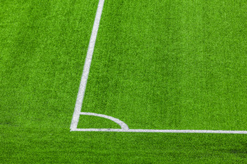 Fussballfeld aus Kunstrasen