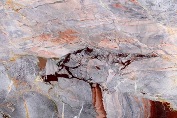 Foto op Plexiglas Natuurlijke marmeren achtergrond in zachte grijze kleur met ongebruikelijk oppervlak. Hoge kwaliteit textuur. © Dmytro Synelnychenko