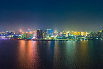 Fototapeta na wymiar City View in Zhanjiang Bay, Guangdong Province