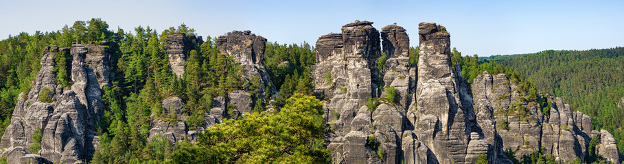 Fototapeta na wymiar Bastei Rock Formation - Saxon Switzerland, Germany