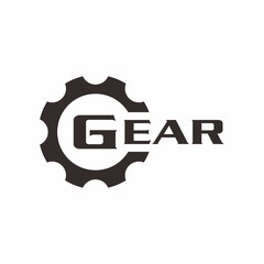 Gear logo design template vector illustration
