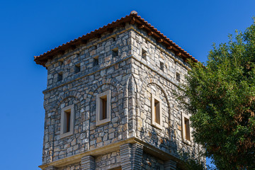 The stone building of the Tvrdos Monastery in Bosnia.