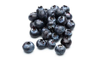 blueberries isolated on white background