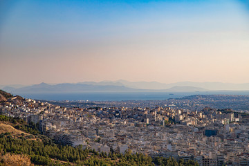 Fototapeta na wymiar Athens from above