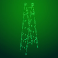 Step ladder wireframe