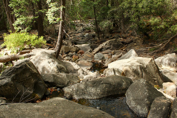 Naklejka na ściany i meble Bridalveil Creek at Yosemite National Park, California, USA