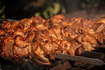 barbecue on the grill