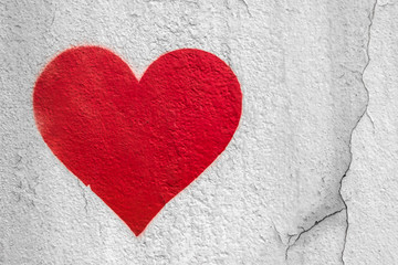 Obraz premium Red urban Heart