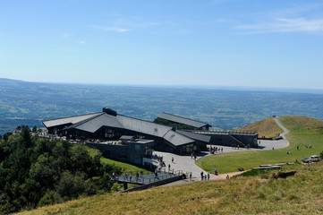 the summit of Puy de Dome volcano